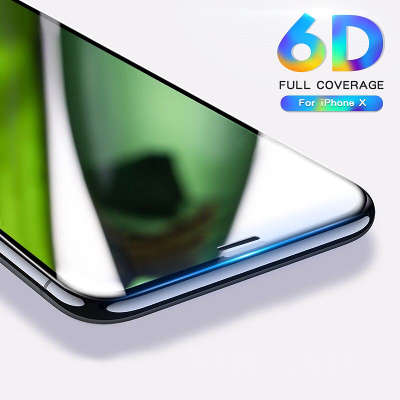 Kính cường lực toàn màn hình 6D dành cho iPhone 6 6s 7 8 X XS iPhone 7 8 Plus XS XR XS Max