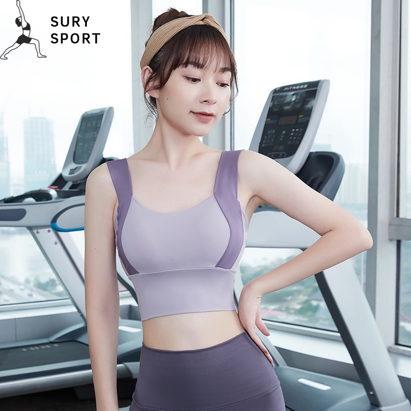 Áo Tập Gym Yoga Có Mút Ôm Sát Body Chống Sốc Thể Thao Vận Động Nữ - Đồ Tập SurySport