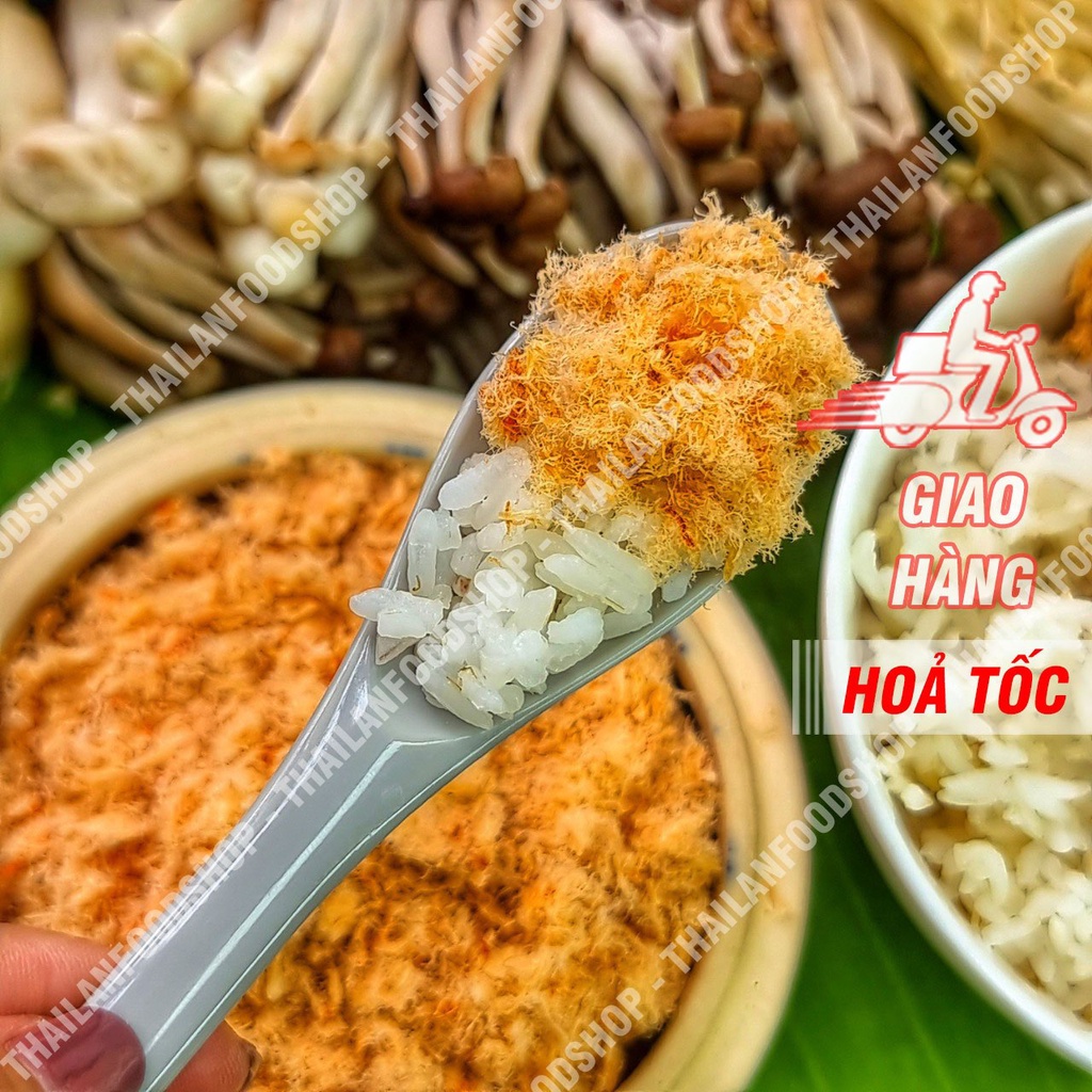 Chà Bông Tôm (Ruốc Tôm) Túi 100Gram (Hút Chân Không) - 100% Thịt Tôm