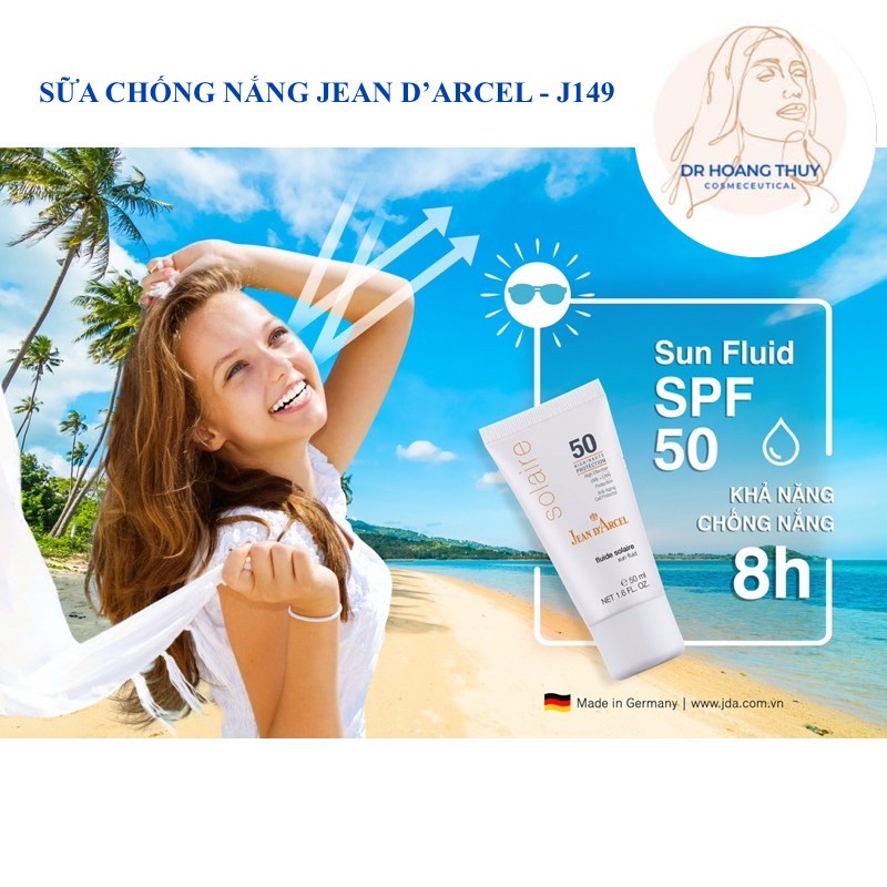 ✅ Sữa Dưỡng Chống Nắng Jean D'Arcel Sun Fluid SPF50