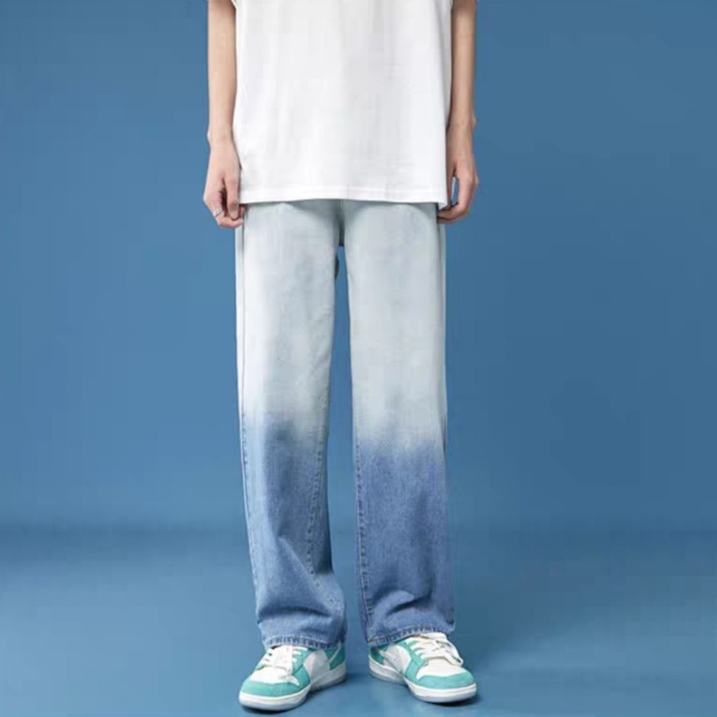 Quần Baggy, Quần Jean nam, nữ, Mẫu jean xanh, xám Wash nửa TR02, suông rộng hottrend 2022-Trend Clothing!