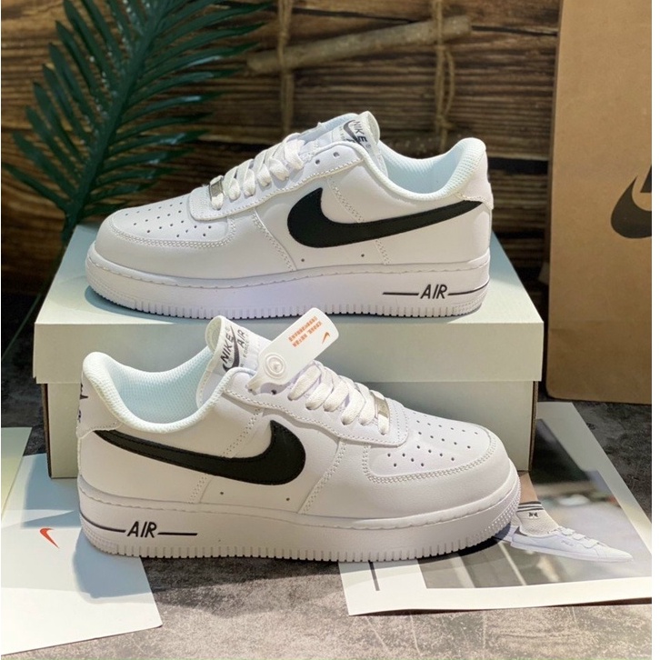Giày thể thao _nike air force 1, giày _nike trắng VỆT ĐEN full box bull.2022 ( tặng tất + box bảo vệ )