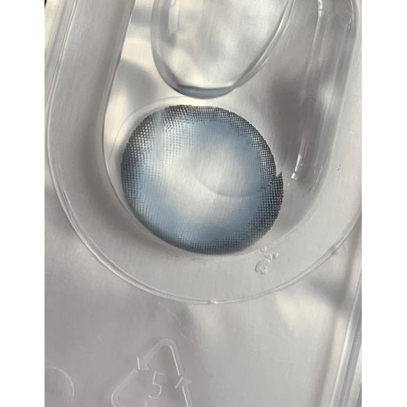 Lens lens mắt Bộ 2 Kính Áp Tròng Mềm Màu Xanh Dương Cho Nữ Me-65 0 độ lens mắt cận