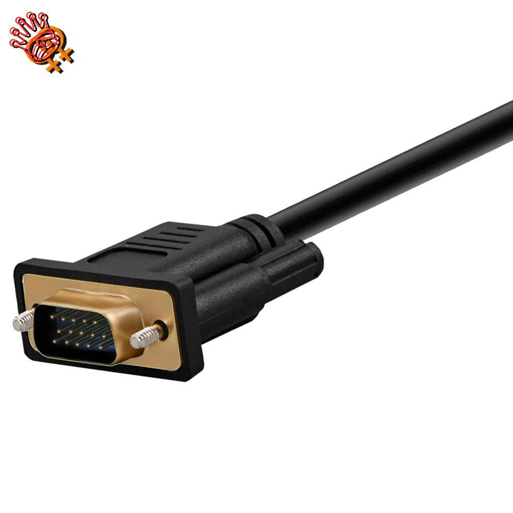 ✌HDMI-compatible Male To VGA Male 15 Pin Video Ad Ter Cable 1080P Converter