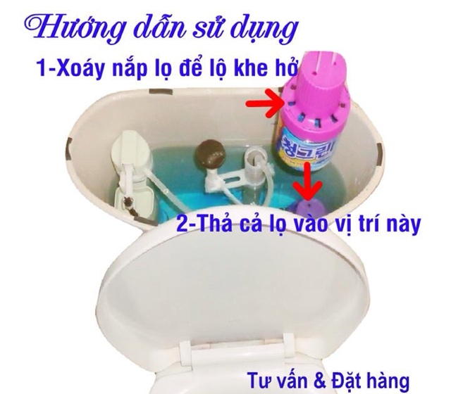 LỌ TẨY BỒN CẦU TỰ ĐỘNG HÀN QUỐC