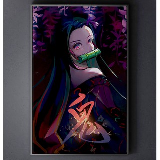 TRANH CANVAS ANIME KIMETSU NO YAIBA treo tường in theo yêu cầu - NEZUKO 2