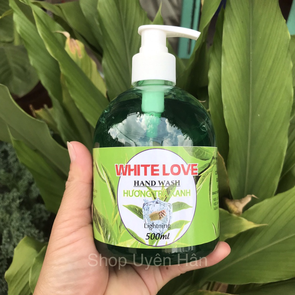 (Hàng Công Ty Chính Hãng) NƯỚC RỬA TAY  WHITE LOVE 500ml
