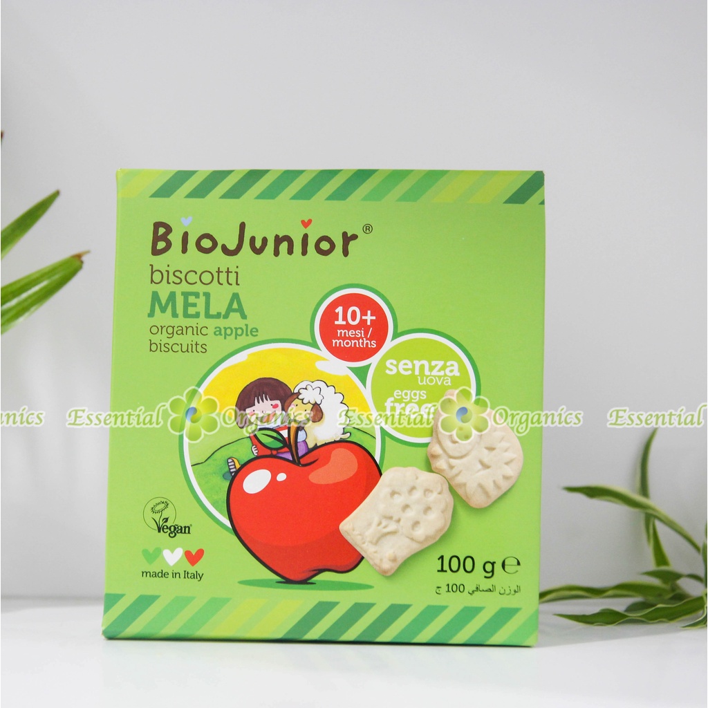 Bánh ăn dặm hữu cơ cho bé vị táo Bio Junior 100g (Từ 10 tháng tuổi)