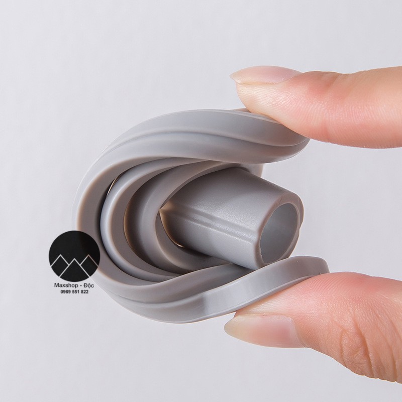 Phễu gấp gọn silicon cao cấp, phễu 2 màu trắng và xám