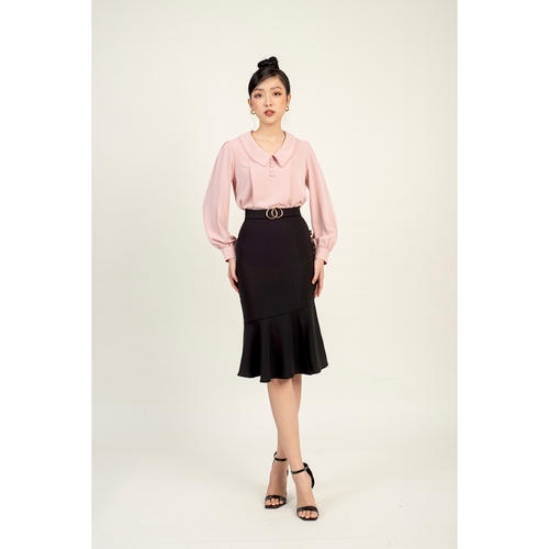 Áo sơ mi cổ lá sen MMOutfit M-AO060121059