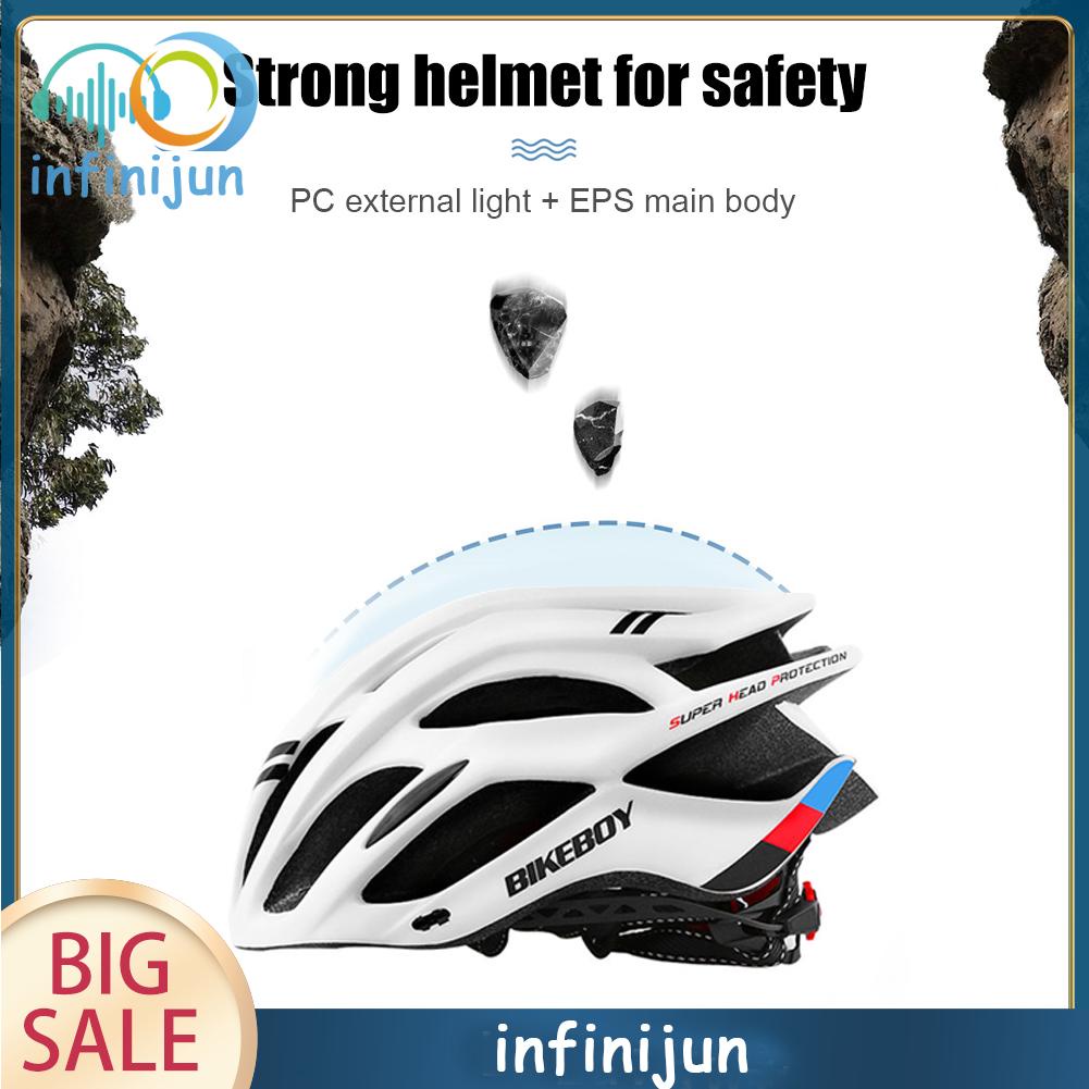 Mũ bảo hiểm đi xe đạp MTB đường trường thể thao BIKEBOY điều chỉnh được có đệm mềm an toàn unisex