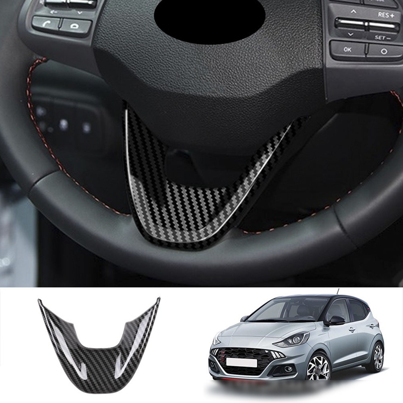 Khung Dán Trang Trí Bảng Điều Khiển Vô Lăng Bằng Sợi Carbon Cho 2022 Hyundai I10
