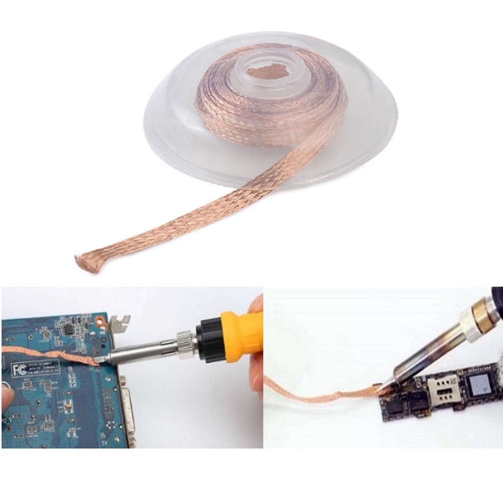 Dây Hút Thiếc, Hút Chì Hàn 2.0mm, 3.0mm - 1.5m CP2015 CP3015