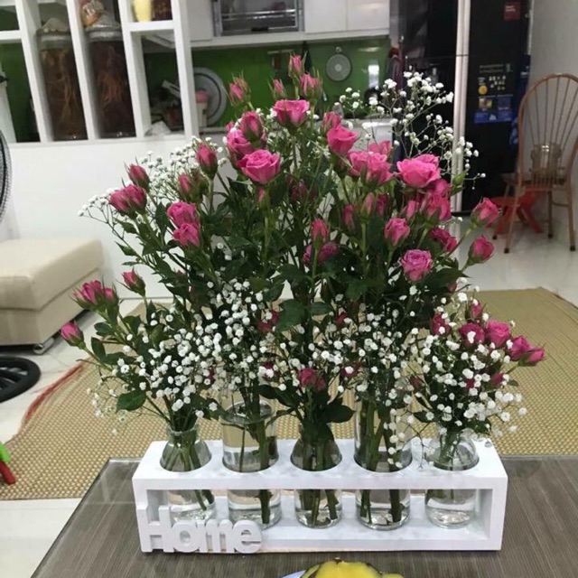 Kệ gỗ bình hoa