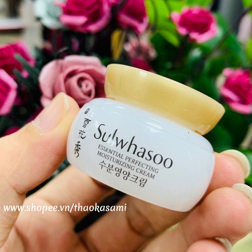 Kem dưỡng Sulwhasoo Essential Perfecting Moisturizing Cream - Cấp ẩm chống nhăn da sáng da 5ml