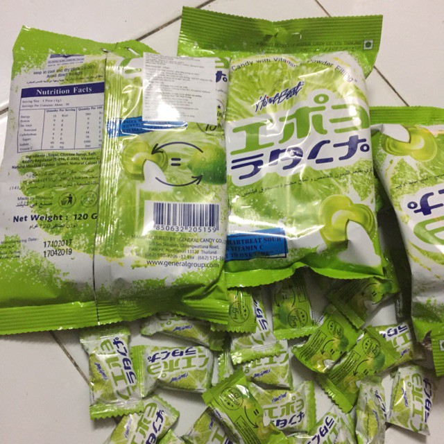 Kẹo chanh, mây,Thơm muối  thái lan 120g bổ sung vitamin C