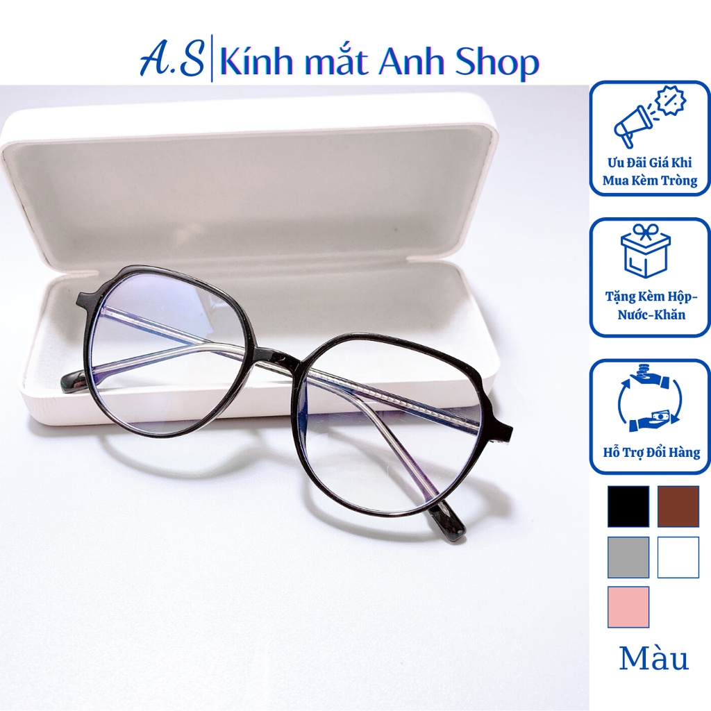 Kính lục giác thời trang nữ giới chất liệu nhựa nhiều màu sắc 8897