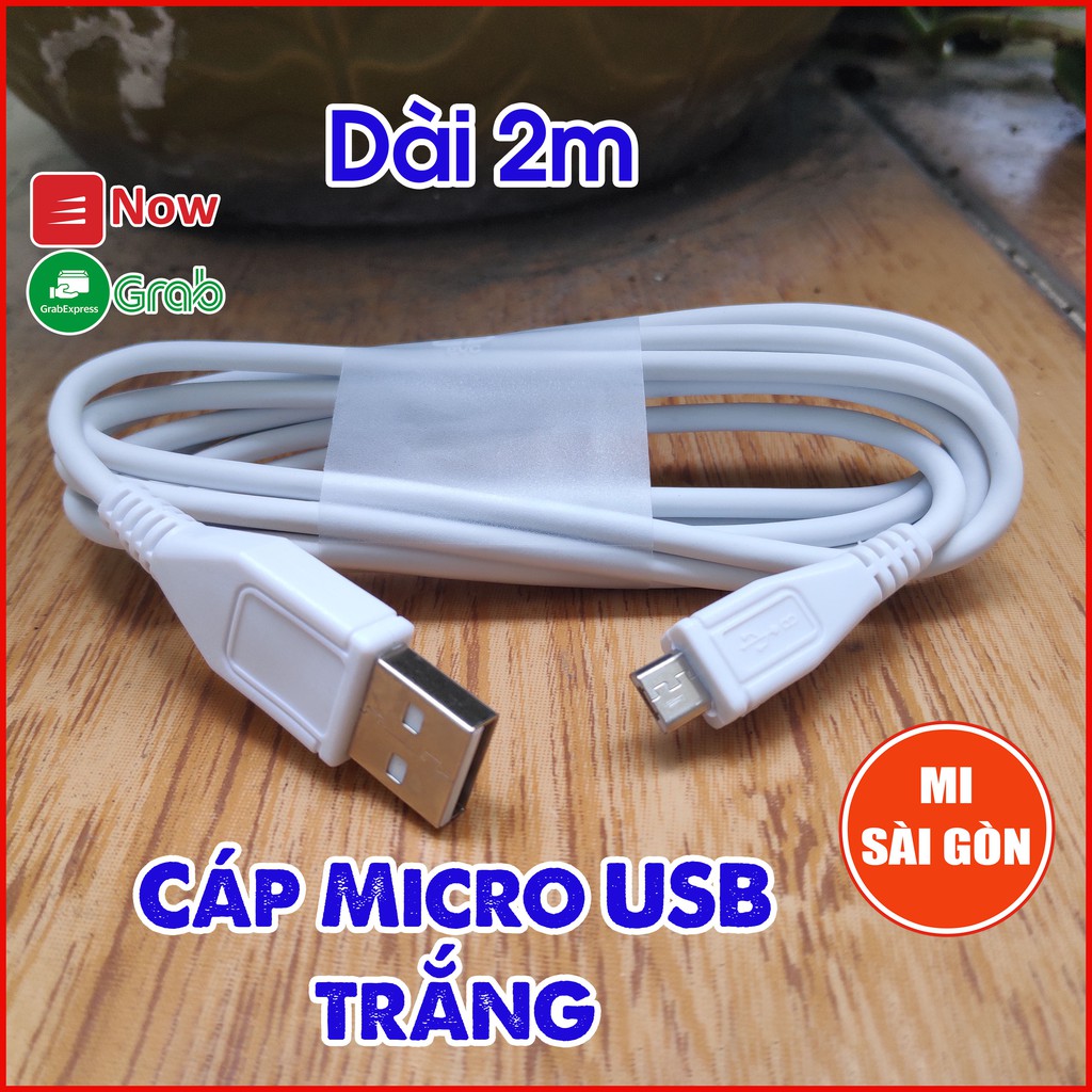 [Hỏa Tốc HCM] Cáp sạc Micro USB 3A - 1 MÉT/2 MÉT.