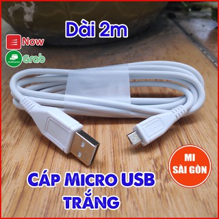 [Hỏa Tốc HCM] Cáp sạc Micro USB 3A - 1 MÉT/2 MÉT. hoặc Cáp Type C 3A 1 MÉT
