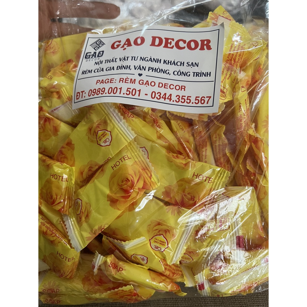 Xà bông  cho nhà nghỉ khách sạn, túi 100 cái