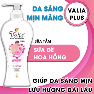 Sữa tắm chiết xuất sữa dê và hoa hồng Valia Plus