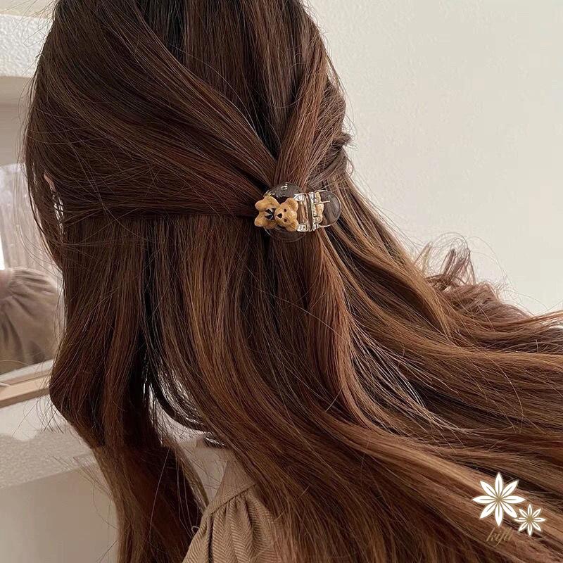 Kẹp Tóc Hình Gấu Tròn Nhỏ Dễ Thương Thời Trang Hàn Quốc Cho Bé Gái