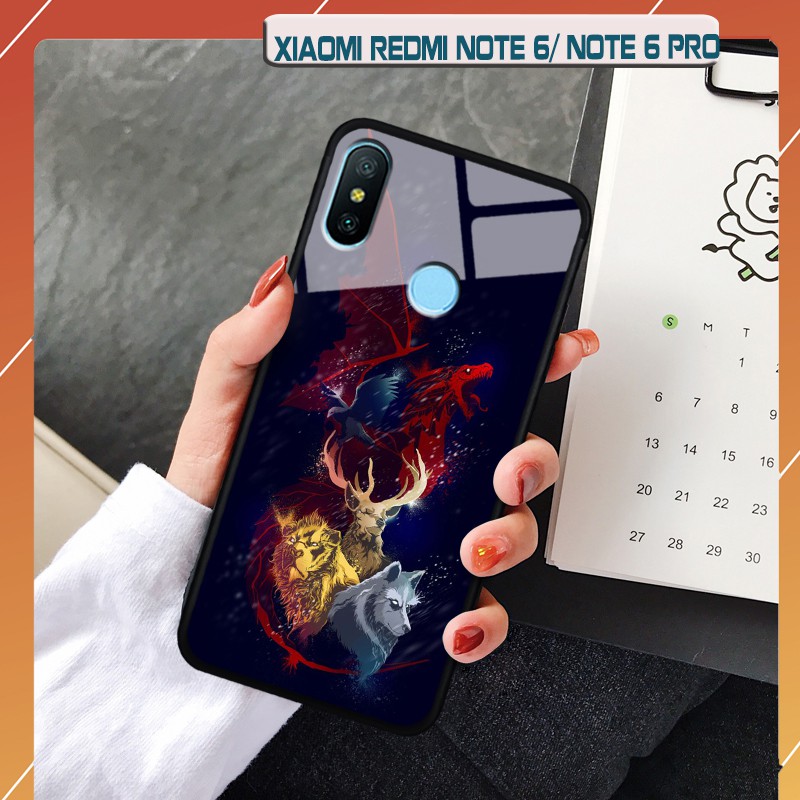 Ốp lưng kính 3D Xiaomi Redmi Note 6- 6 Pro