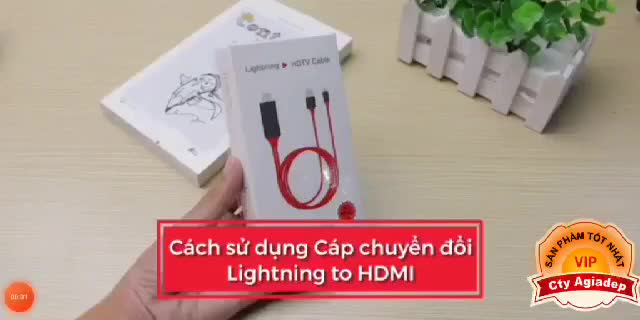 Dây Cable kết nối ĐT IPvới tivi, máy chiếu HDMI