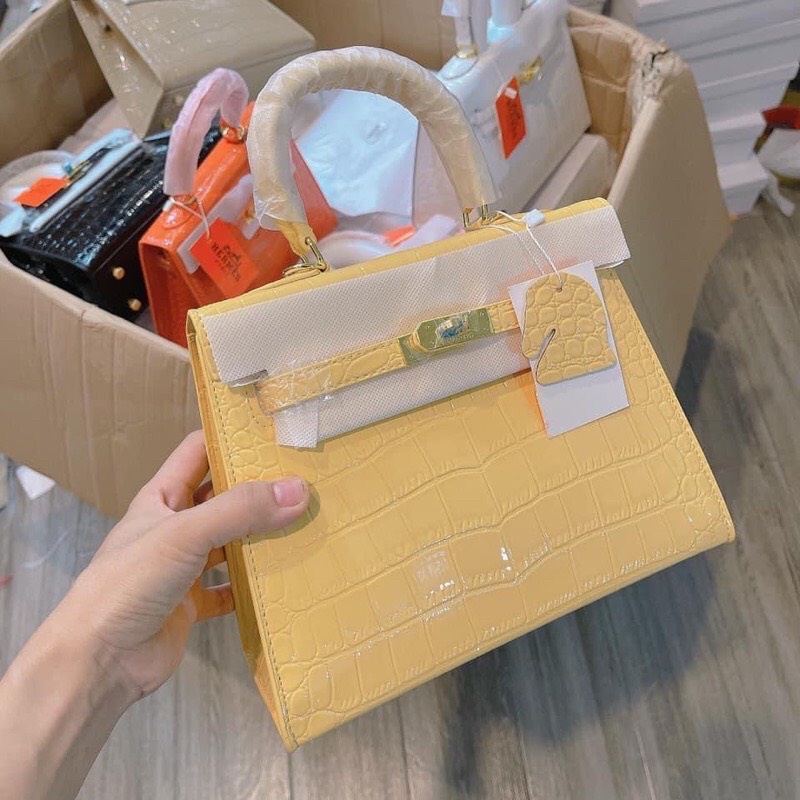 Túi Her Mes Da Rắn Bóng Cao Cấp Size 21