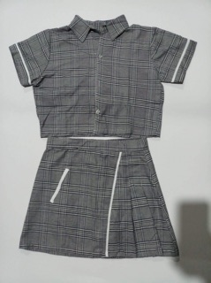Sét váy áo kẻ crt Tr&Đ