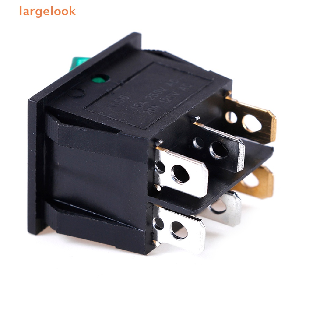 Công Tắc Bật / Tắt Đèn Xanh Lá / Đỏ 6 Chốt 250V / 15A 125V / 20A