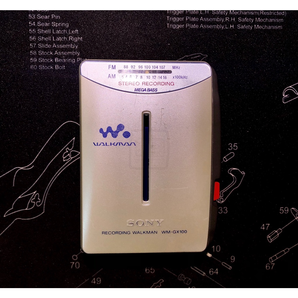 Máy cassette stereo Sony Walkman WM-GX100 | Máy cát sét kèm radio FM