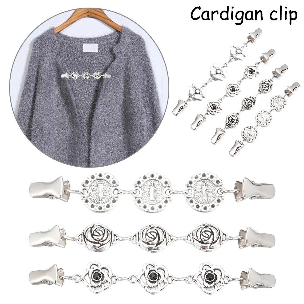 Kẹp Cài Áo Cardigan Phong Cách Retro Thời Trang Mùa Đông Hàng Mới