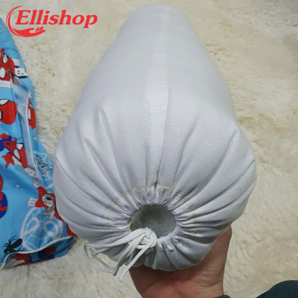 Gối ôm cho bé, vỏ gối ôm cotton 100% mát mịn 20x50cm