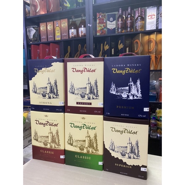 Vang Đà Lạt Classic đỏ 3 Lít