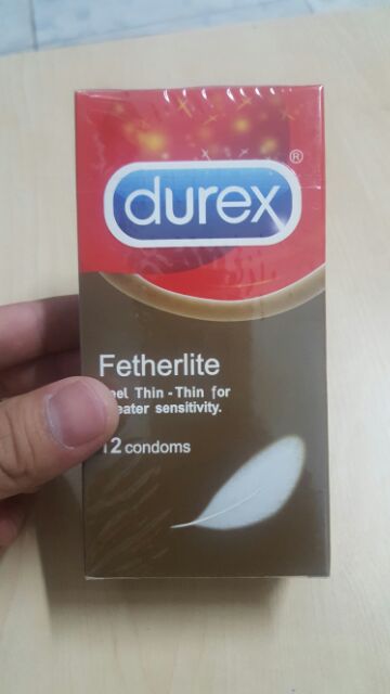 Bao cao su SIÊU MỎNG CẢM GIÁC THẬT Durex Fetherlite - 12 cái