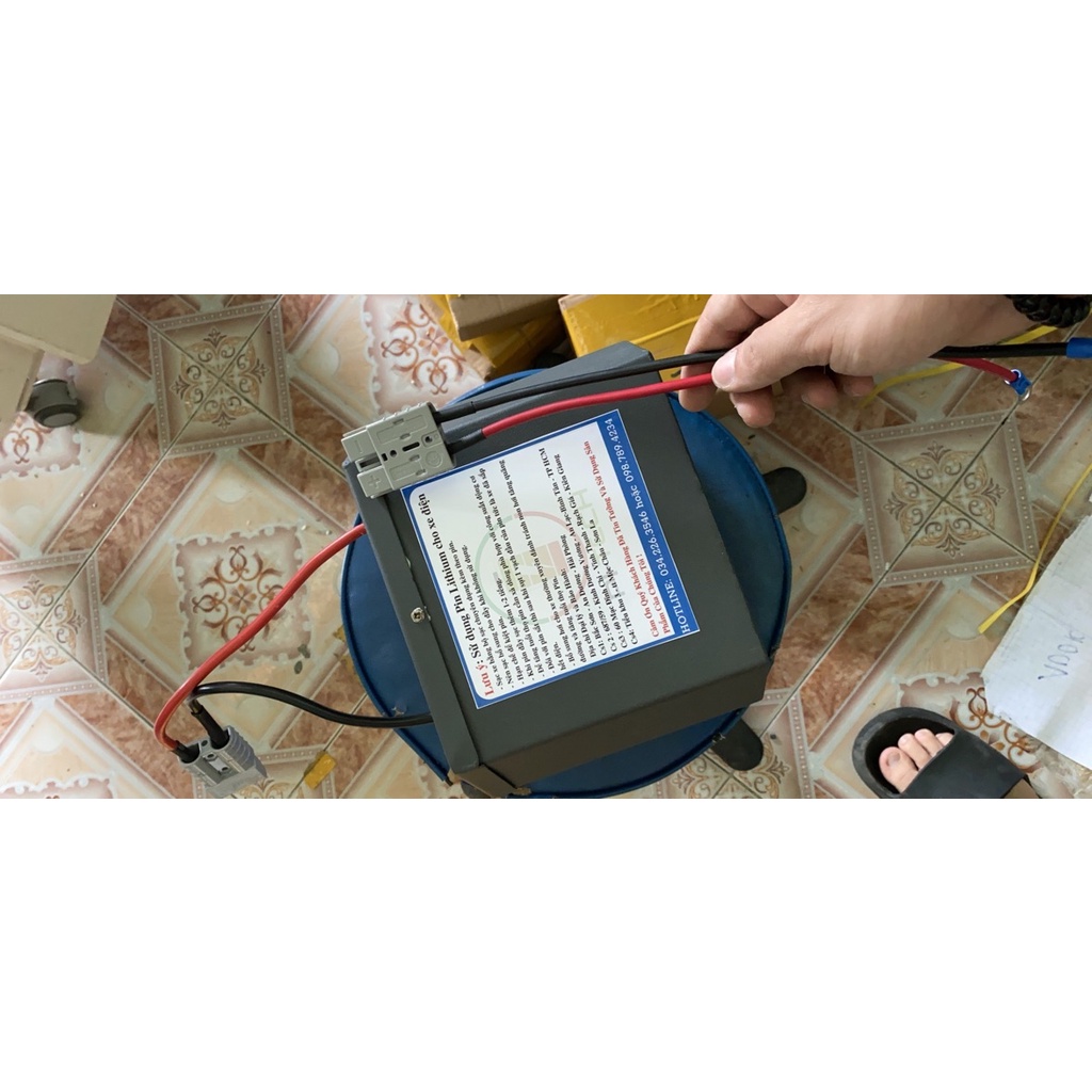 Pin Xe Điện 60V20Ah-24Ah-50Ah BMS JK có kết nối điện thoại