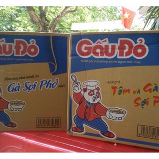 [Mã HIENTH5K giảm 5K đơn 50k] MÌ GÀ SỢI PHỞ GẤU ĐỎ 30 GÓI