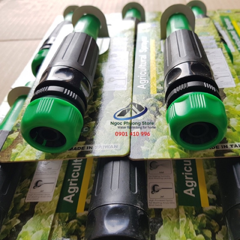 Vòi xịt tưới cây đa năng chỉnh tia nối ống mềm 14mm – 16mm AQUAMATE ĐÀI LOAN - Mã W3203
