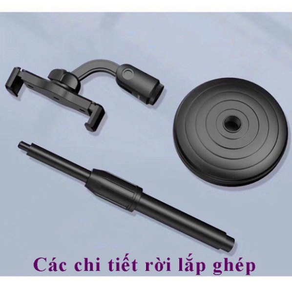 Giá Đỡ Điện Thoại Để Bàn Kẹp Điện Thoại Livestream Xem Video Xoay 360 Độ - Chiều cao 205mm - 370mm