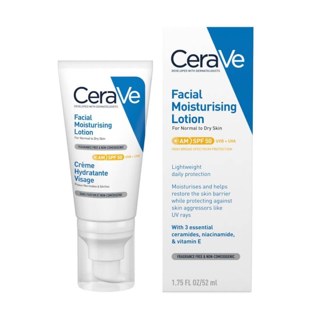 Kem Dưỡng Ẩm Ban Ngày Cerave Facial Moisturising Lotion AM SPF25 Pháp cho da mặt 52ml