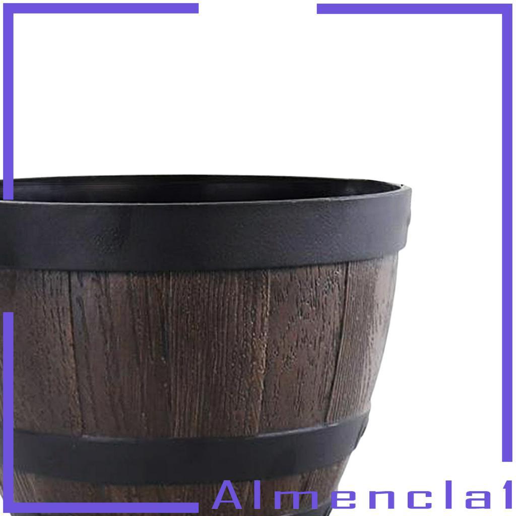 Chậu Trồng Cây Hình Thùng Tròn 7.6 Inch Almencla1