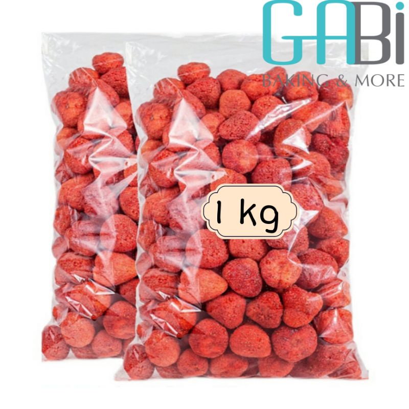 [Có sẵn] 1kg Dâu tây sấy giòn/sấy lạnh