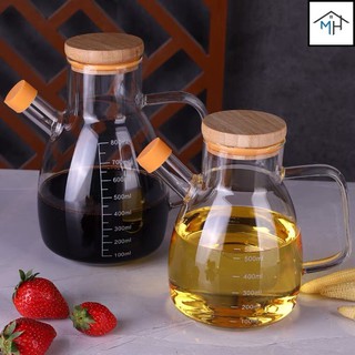 Bình thủy tinh đựng gia vị, dầu ăn