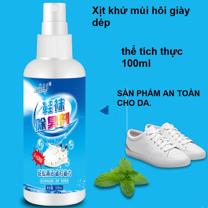 Chai xịt khử mùi hôi giày, tủ giày,chống hôi chân