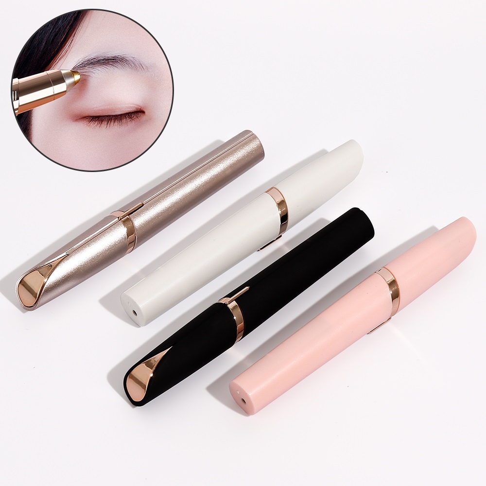 Foreverlily Máy Tỉa Lông Mày Tích Hợp Đèn Led Tiện Dụng