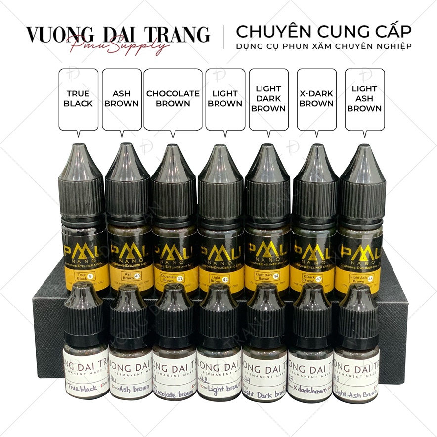 [CHÍNH HÃNG] Mực PMU , Size mini 3,3ml , Fullsize 10ml