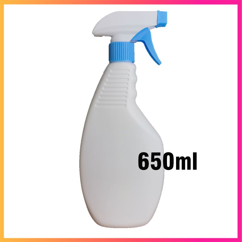 Bình xịt nhựa màu trắng đục HDPE dung tích 650ml