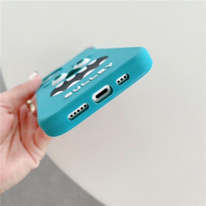 Đối với iphone 13 pro 12 pro max 11 xs max xr x / xs 7 8 plus blue Cartoon monster case điện thoại silicon mềm chống sốc
