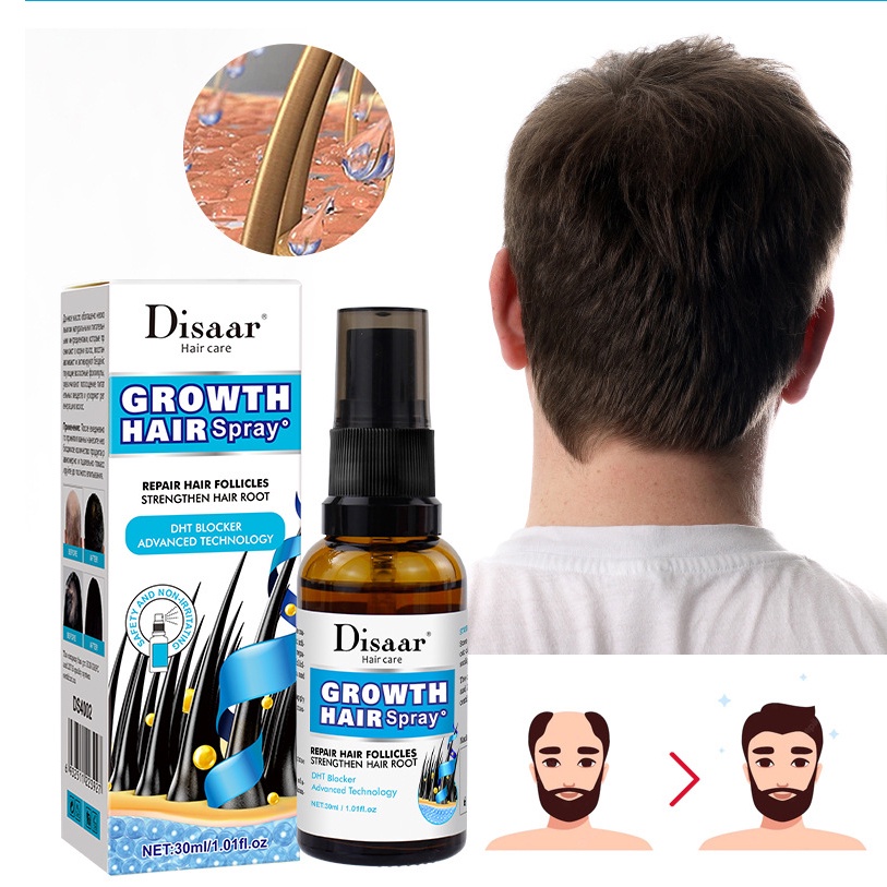 Tinh chất kích thích mọc tóc thảo dược Disaar Growth Hair Spray 30ml